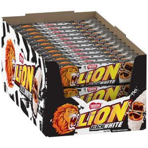 lion black and white chocolate